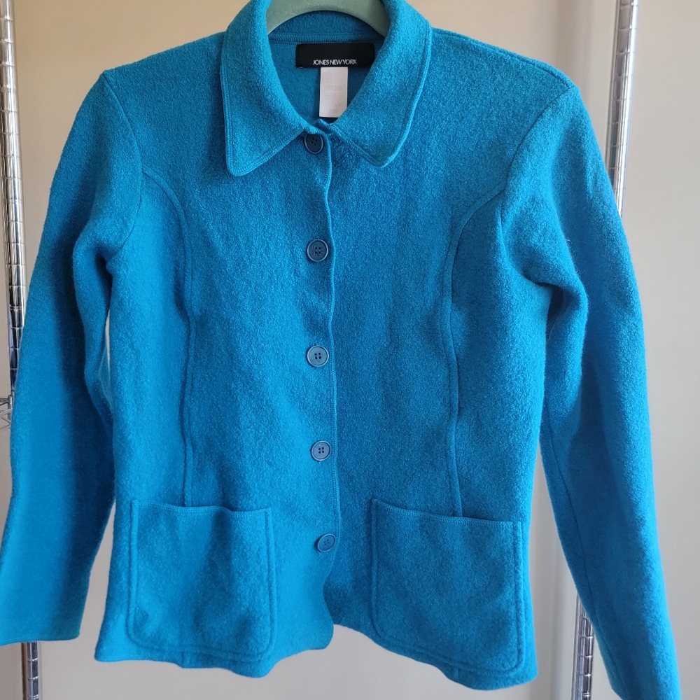 Jones New York Blue Collar, Merino Wool Jacket